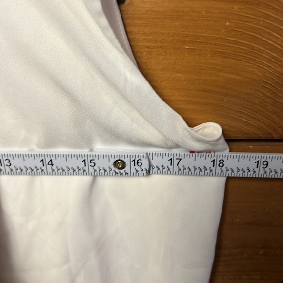 Krisa by Revolve One Sleeve Infinity Blouse Cream XS event wedding summer evenin - Picture 2 of 10